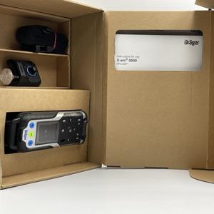 Détecteur de gaz multi-gaz portable Drager X-am 8000 d'Allemagne, analyseur PID, haute précision, alarme sonore et lumineuse, 570 g, noir, garantie de 3 ans - Product Image 1