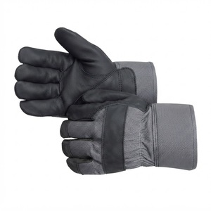 Gants de sécurité sportifs Nabtay, longueur poignet, respirants, pour usage professionnel, style sportif, gris, en cuir véritable, non doublés, compatibles écran tactile - Product Image 2