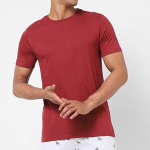 เสื้อยืดผู้ชายคุณภาพสูง ทรงปกติ ผ้าถักเนื้อนุ่ม 100% คอตตอน แขนสั้น คอกลม พิมพ์ลายตามสั่ง ลายเรียบ พรีเมียม - Product Image 1