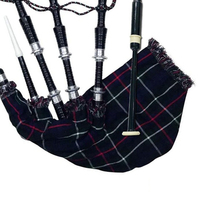 Traditional Scottish Highland Bagpipes Musical Instrument With Durable Synthetic Bag And Rosewood Chanter For Professional