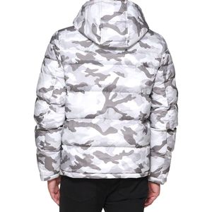 Veste matelassée camouflage personnalisée pour homme, vente en gros, chaude, à capuche, imperméable, coupe-vent, streetwear d'extérieur - Product Image 3
