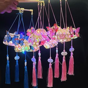 Linterna de animales, artesanía de bambú de Vietnam con diseños de animales pintados a mano para decoración de habitaciones e iluminación de festivales culturales - Product Image 1
