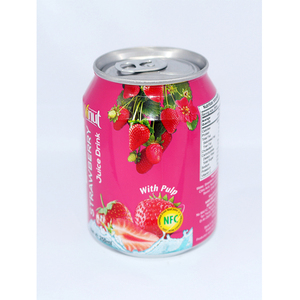 250ml Glass Bottle Basil Seed Drink with Strawberry Juice OEM ODM Private Label Beverage Manufacturer - Product Image 1