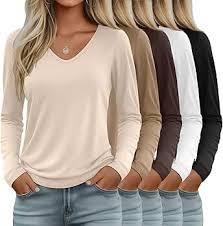 Hot Selling Classic Design Printed Denim/Corduroy Stylish Ladies' Casual Long Sleeved T-<b>Shirt</b> Winter - Product Image 2