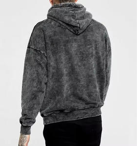Sudadera con capucha de moda con lavado ácido de alta calidad, personalizada, de forro polar de alta calidad, estilo urbano premium, sudadera con capucha personalizada. - Product Image 6