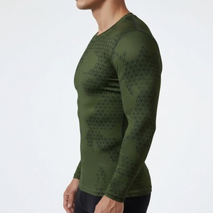 Camiseta de compresión con diseño del Pentágono, jersey de manga larga para deportes y gimnasio, proveedor a precio de fábrica, ideal para el desarrollo muscular. - Product Image 2