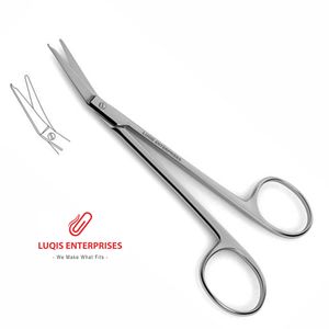 Tijeras Spencer Stitch Angled Delicate, Instrumento Quirúrgico de Acero Inoxidable, Corte de Sutura de Precisión, Equipo Médico Reutilizable - Product Image 4