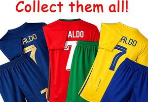 Yellow Soccer Jersey Set #7 with Blue <b>Shorts</b> Crew Neck <b>Short</b> Sleeve Moisture Wicking <b>Polyester</b> Men's Adult & kids Uniform - Product Image 4