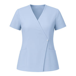 Chemises d'uniforme médical pour femmes, col en V, avec 2 poches latérales, confortables, durables, extensibles, pour hôpital - Product Image 1