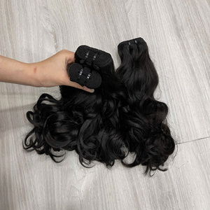 Extensiones de Cabello Natural Ondulado sin Procesar, Color Negro, 100% Cabello Humano Vietnamita - Product Image 6