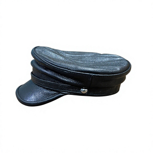Custom Distressed Effect Fiddler <b>Cap</b> OEM Blank Headwear Supply White Label Manufacturing Fiddler <b>Cap</b> <b>Plain</b> Cotton Flat <b>Caps</b> - Product Image 3