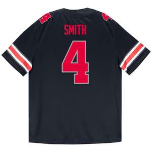 Camiseta de Fútbol Americano de Alta Calidad 1:1 para Hombre, Modelo Buckeyes Smith 4, Roja, Negra y Blanca, Cosida, Edición Limitada - Product Image 5