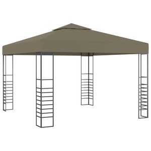 Gazebo da Giardino Color Tortora, Elegante Tettoia e Pergola per Arredamento Esterno - Product Image 1