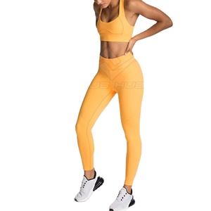Nuevo estilo de mujer Casual Gym Fitness Ropa Durable Yoga Set en patrón sólido con logotipo frontal para entrenamiento y Yoga - Product Image 1