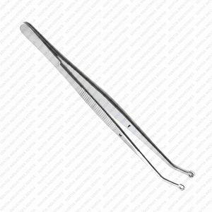Pinzas de sutura de tejido de maíz de calidad premium, curvadas, de acero inoxidable, para sutura dental, pinzas quirúrgicas manuales para dentistas, con certificación CE - Product Image 5