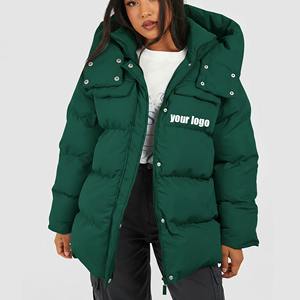 Chaqueta Acolchada Reversible con Capucha para Mujer, Nueva Moda de Invierno, Impermeable y Cálida - Product Image 1