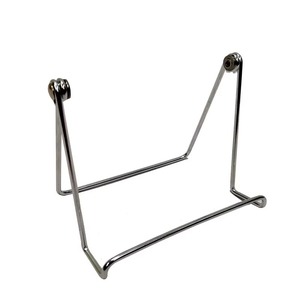 Traditional Iron <b>Easel</b> Stand with Fleur De Lis Design for Outdoor Living Room Decor Durable Floor Mount Home Accent - Product Image 2