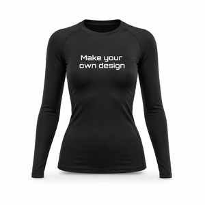 Custom Long Sleeve <b>Compression</b> <b>Shirt</b> <b>Women</b> Olive Green O-Neck Quick Dry Printed Sportswear Athletic Fit - Product Image 3