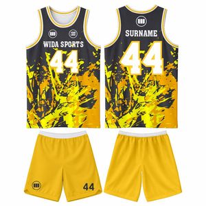 Nuevo Conjunto de Uniforme de Baloncesto Personalizado para Clubes, Academias y Escuelas, Jersey y Pantalones Cortos Sublimados, Ropa Deportiva - Product Image 6