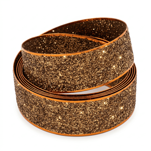 ริบบิ้นตกแต่งเนื้อสัมผัสแบบมีลายขนาด 25 มม. จากนีลคามัล อินดัสทรีส์ พร้อมรายละเอียดการเย็บ สำหรับงานบรรจุภัณฑ์ งานแฮนด์เมด และการออกแบบโบว์ - Product Image 1