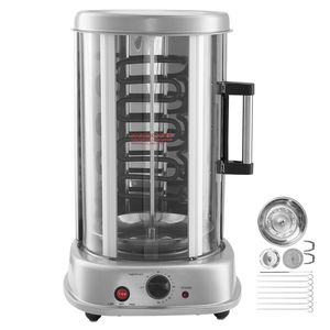 Girarrosto Elettrico Verticale in Acciaio Inossidabile per Gyros e Shawarma di Pollo, da Banco - Product Image 1