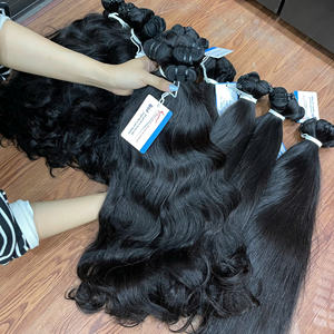 Oferta de Lujo: Extensiones de Cabello Natural Ondulado con Doble Trama, Hechas con Cabello Humano Vietnamita Virgen, Color Negro Natural - Product Image 5