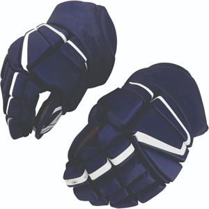 Ice Hockey Gloves Full Finger Navy Blue Polyester <b>Hook</b> And Loop Closure Unisex All Seasons Sports Protective Gear - Product Image 5