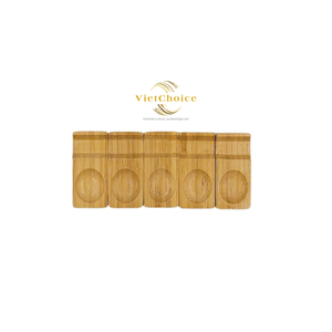 Porta Palillos de Madera Hecho a Mano, con un Diseño Atemporal, Duradero y de Belleza Natural para Espacios de Comedor - Product Image 4