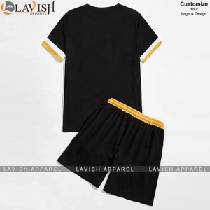 ชุดเซ็ตขาสั้นผู้ชายสำหรับฤดูร้อน คุณภาพสูง ระบายอากาศได้ดี เป็นมิตรกับสิ่งแวดล้อม พร้อมสกรีนโลโก้ตามสั่ง ผ้าฝ้าย 100% มีไซส์ใหญ่ - Product Image 2