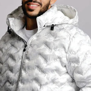 Wholesale New Puffer Jacket Printed Men's <b>Padded</b> Bubble Puffer Jacket Warm Winter Men Puffer Jackets Customized OEM - Product Image 6
