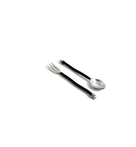 Juego de servidores de ensalada de acero inoxidable de alta resistencia para cenas familiares numerosas, restaurantes y eventos de catering - Product Image 1