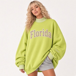<b>Women</b>’s Graphic Pullover Sweatshirt Oversized Relaxed Silhouette <b>Checkered</b> Everyday Casual Wear - Product Image 5