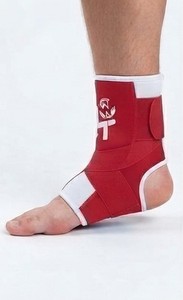 Soporte de Tobillo KLTW INT'L Rojo y Blanco, Neopreno Transpirable, Ajustable, Unisex, Protección Básica para Entrenamiento - Product Image 4