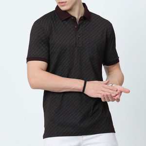 Camiseta de Golf para Hombre con Cuello Alto, Estilo con Botones en la Parte Delantera, Tejida, Transpirable, Personalizable, Precio Económico al por Mayor - Product Image 1