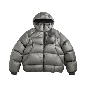 Vestes matelassées à capuche zippées pour hommes, enfants et adolescents, mode streetwear d'hiver, design personnalisé OEM ODM, imperméables - Product Image 3