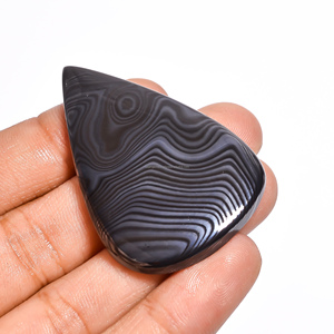 Vente en gros de pendentif cabochon en psilomélane naturel tout mélange de pierres précieuses en vrac certifiées par un tiers sans traitement pour les bijoux - Product Image 2