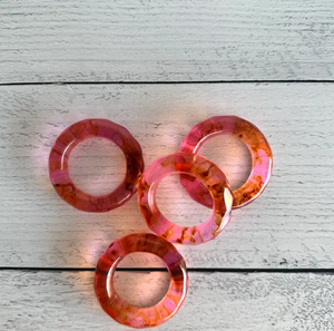 Luxurious Resin Napkin Rings 5 PCS Buckles Party Cloth Rings for <b>Table</b> 5 Multi Color <b>Epoxy</b> Resin Napkin Ring Hot Sale - Product Image 4