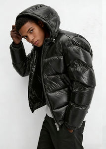 Men Hooded Winter Puffer Jacket Premium Outerwear Wholesale Bulk Supply Factory - Product Image 2