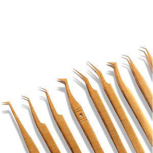 Pinzas de extensión de pestañas personalizadas de alta calidad para niñas, juego de pinzas de diamante de pestañas de colores para pestañas, Punta puntiaguda - Product Image 2