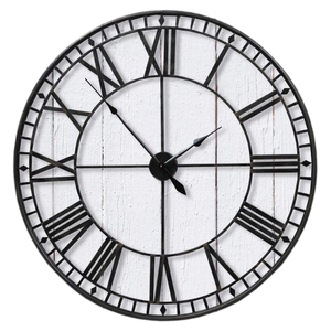Designer <b>Wall</b> <b>Clocks</b> Best Indoor <b>Decor</b> Living Room Home And Office <b>Wall</b> Design <b>Clock</b> With Metal & Wooden Combo - Product Image 4