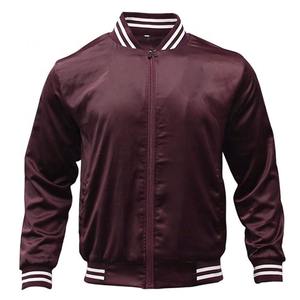 Chaqueta Universitaria de Béisbol Personalizada para Hombre, Diseño Sólido con Cierre de Cremallera, Servicio OEM, Chaquetas Recubiertas - Product Image 5
