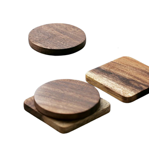 Wood Coaster Factory Supply Wood Coaster Best Prices Wholesale Rustic Natural Color Blank Wooden Coaster - Product Image 3