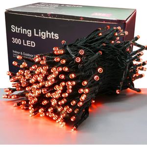 Luci a Stringa LED GlowLine 300 per Halloween, 30 Metri Arancioni per Decorazioni Festive - Product Image 1