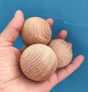 <b>Rustic</b> Cedar Wood Plant Pattern Round Spheres Hand Sanded Natural Wood Decorative Storage for Closet <b>Wardrobe</b> - Product Image 4