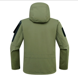 Winter Windproof Thermal Softshell Jacket for <b>Men</b> with Sheep Fur Trim Lightweight Hiking Trekking Outdoor Sport <b>Raincoat</b> - Product Image 3