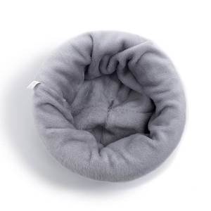 Gorro de Felpa Gris Unisex para Adultos, Color Sólido, Piel Sintética, Gorro Cálido de Invierno, Suave y Cómodo - Product Image 1