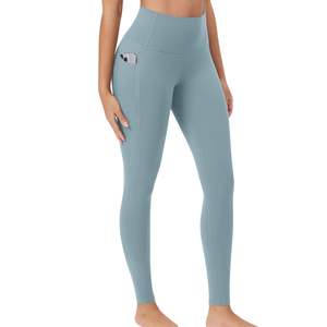 Leggings de sport pour femmes, coupe sculptante, taille haute, extensibles, pour la course à pied, l'entraînement, les activités sportives, avec poche latérale - Product Image 4
