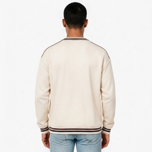 Sweat-shirt à col en V personnalisé pour homme, en coton molletonné de qualité supérieure, style universitaire, sweat-shirt de collège, logo personnalisé OEM ODM - Product Image 6