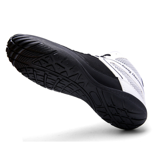 Chaussures de boxe et de lutte professionnelles pour hommes en cuir véritable avec semelle extérieure en PU, confortables et offrant un excellent soutien – Idéales pour l'été – Vente en gros de haute qualité - Product Image 3