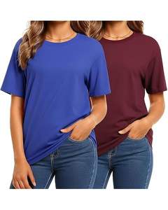 Camiseta Urbana para Mujer, Venta al Por Mayor, Logotipo Personalizado, Algodón de Alta Calidad, Camiseta Casual Lisa, Fábrica OEM ODM 2026 - Product Image 4